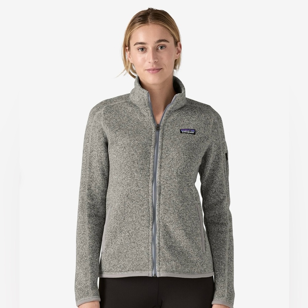 Patagonia Women’s Better Sweater Fleece Jacket Birch White, Large